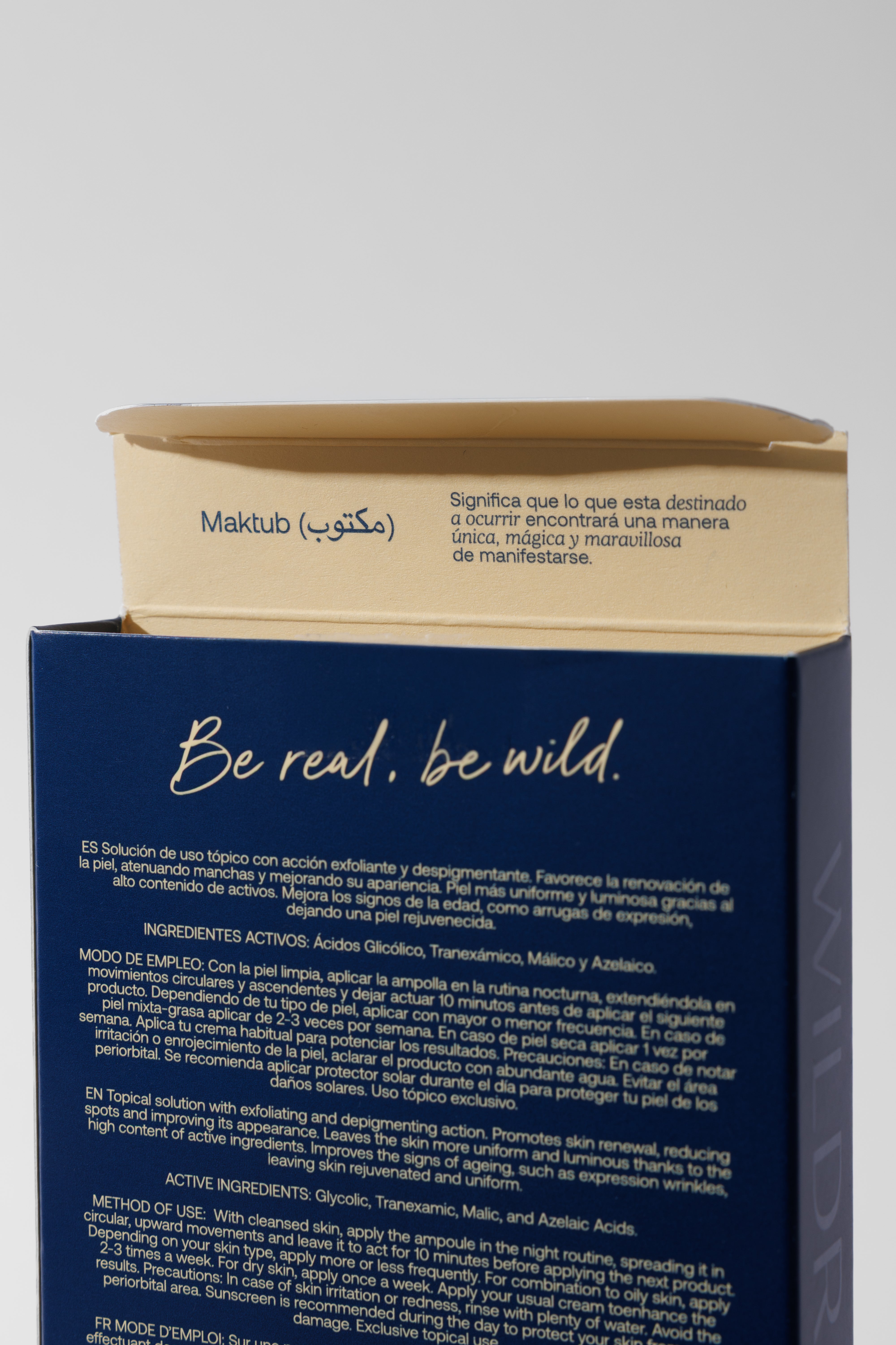 Chemical Exfoliating Solution with Glycolic, Azelaic, and Tranexamic Acids | Renewal, Pores & Spots MAKTUB