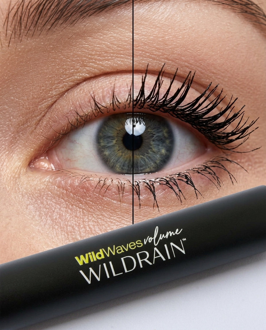 Máscara de pestañas negro intenso con tratamiento Wild Waves