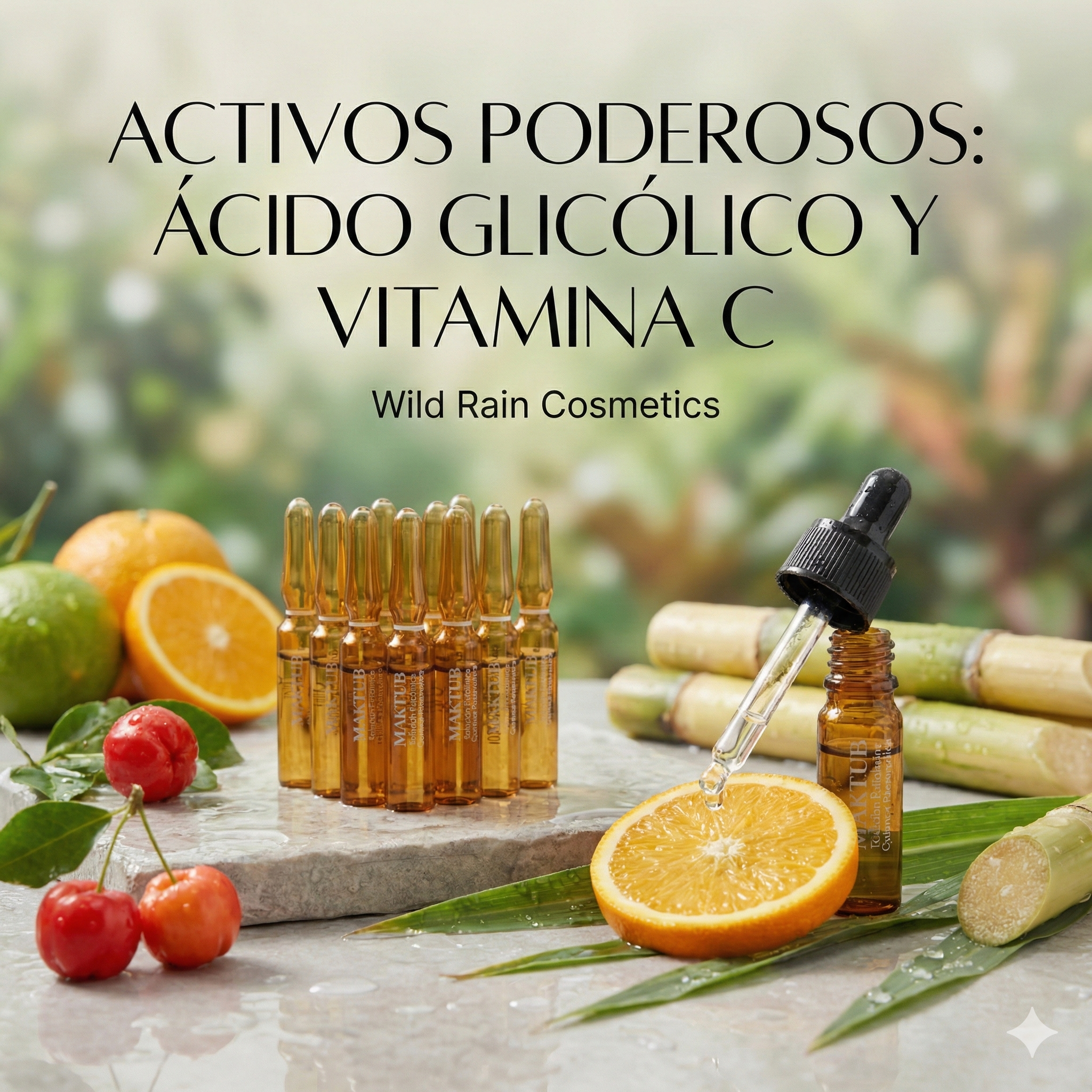 ¿Cómo combinar el ácido glicólico con la vitamina C?