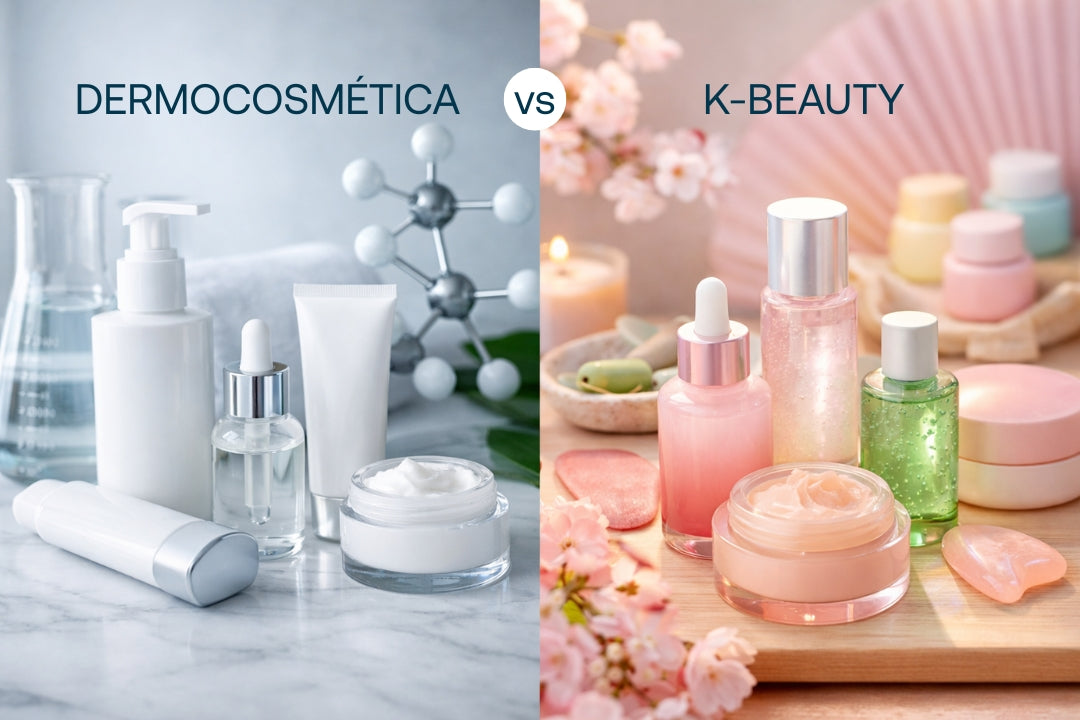 Dermocosmética vs. Cosmética Coreana: ¿Ciencia de Corrección o Arte de Prevención?