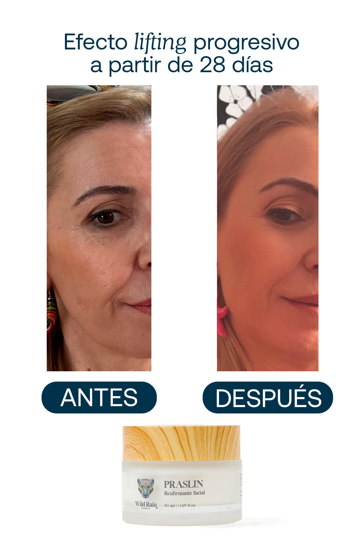 Reafirmante Antiedad para Flacidez y Óvalo Facial Efecto Lifting  Praslin
