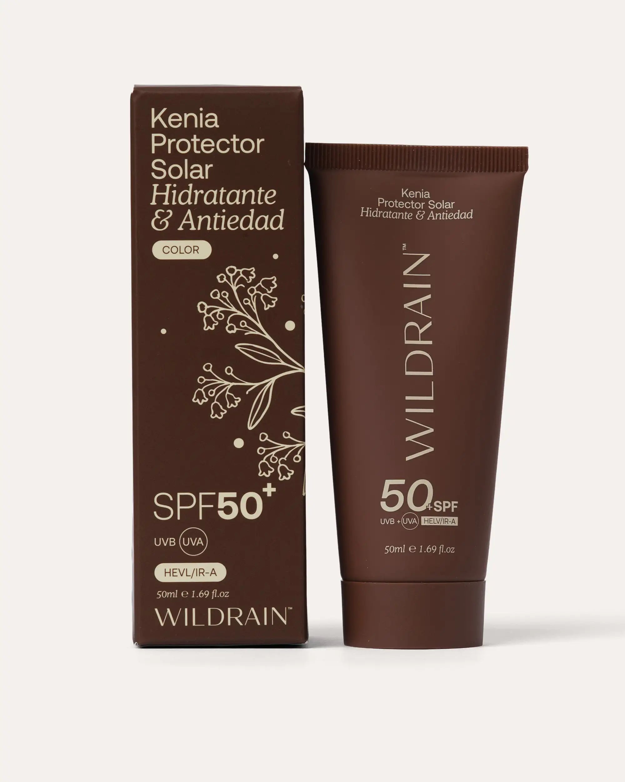 Kenia SPF 50+ | Fluido solar antiedad | Wild Rain Cosmetics