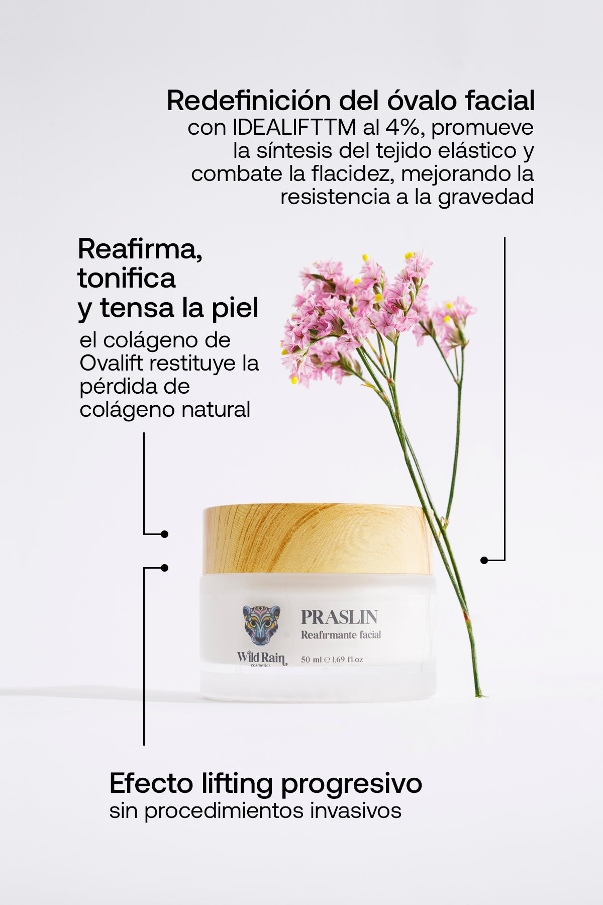Reafirmante Antiedad para Flacidez y Óvalo Facial Efecto Lifting  Praslin